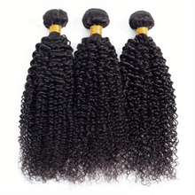 Load image into Gallery viewer, Brazilian Kinky Curly Human Hair Extensions – 100% Unprocessed Human Hair Bundles, Natural Jerry Curly Style, 8–30 Inches, 1/3/4 Piece Sets