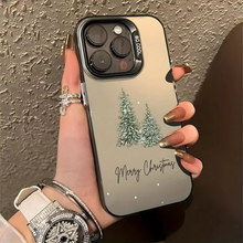 Load image into Gallery viewer, Festive Christmas Tree Autumn Laser Phone Case For iPhone