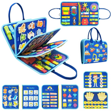 Load image into Gallery viewer, Montessori Busy Board for Toddlers Sensory Activity Learning Toy for Motor Skill Development