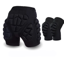 Load image into Gallery viewer, Children's Ski and Skating Hip Protector Pants with Knee, Elbow, and Wrist Pads
