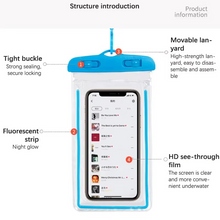 Load image into Gallery viewer, Outdoor Waterproof Phone Pouch and Dry Bag Case for Swimming and Beach