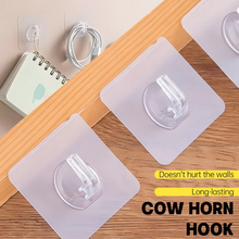 Load image into Gallery viewer, Transparent Self Adhesive Wall Hooks for Keys and Bathroom Organization