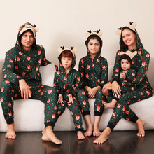 Load image into Gallery viewer, Matching Family Christmas Pajamas 2025 Cute Print Zip-Up Holiday Jumpsuit