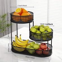 Load image into Gallery viewer, Stackable Multi‑Layer Fruit and Vegetable Tray for Kitchen and Dining Table