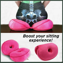 Load image into Gallery viewer, Dual Comfort Orthopedic Seat Cushion for Tailbone and Pelvic Support