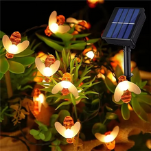 Load image into Gallery viewer, Enchanting Solar-Powered Bee String Lights with Multiple Modes