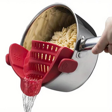 Load image into Gallery viewer, Adjustable Clip On Pot Strainer for Pots Pans and Bowls