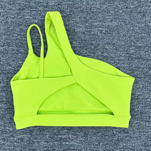 Load image into Gallery viewer, Women's Shockproof Sports Bra with Oblique Shoulder Straps for Running, Yoga, and Fitness