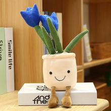 Load image into Gallery viewer, Charming Tulip Succulent Plush Stuffed Toy Pillow for Birthday and Decor