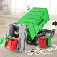 Load image into Gallery viewer, Kids City Garbage Truck Toy with Lights & Sounds