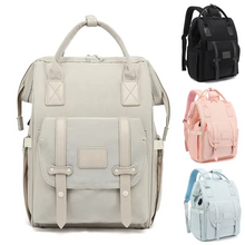 Load image into Gallery viewer, Baby Diaper Backpack with Stroller Hooks, Waterproof Travel Maternity Bag for Everyday Essentials