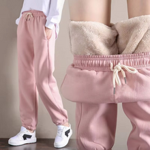 Load image into Gallery viewer, Women's Fleece Lined Joggers with High Waist and Adjustable Drawstring