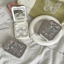 Load image into Gallery viewer, Portable Contact Lens Case Set, Two Pack Mini Contact Lens Storage Kit for Everyday Use