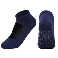 Load image into Gallery viewer, Non Slip Backless Yoga Socks with Breathable Cotton Grip