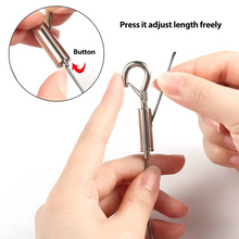 Load image into Gallery viewer, Adjustable Wire Rope Hanging System with Spring Hook and Stainless Steel Cable