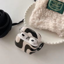 Load image into Gallery viewer, Black and White Curves Shockproof Hook Case for AirPods