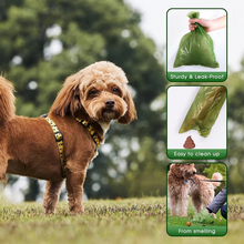Load image into Gallery viewer, Eco-Friendly Biodegradable Leak Proof Dog Waste Bags with Dispenser