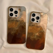Load image into Gallery viewer, Retro Brown Gradient Glacier Pattern Phone Case