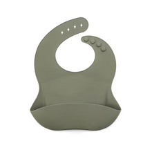Load image into Gallery viewer, Soft Silicone Waterproof Baby Bib with Cute Print and Adjustable Fit
