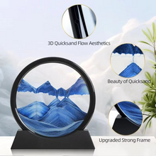 Load image into Gallery viewer, 3D Moving Sand Art Picture Round Glass Deep Sea Hourglass Sandscape
