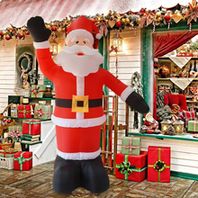 Load image into Gallery viewer, Giant 6ft Inflatable Santa Claus with LED Light for Christmas and Holiday Yard Decor