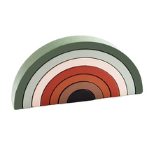 Load image into Gallery viewer, Montessori Rainbow Arch Bridge Wooden Building Blocks for Kids