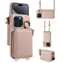 Load image into Gallery viewer, Premium Leather Multi-Function iPhone Case with Anti-Degaussing Protection