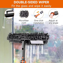 Load image into Gallery viewer, Rotatable Window Squeegee and Cleaning Kit with Extendable Pole