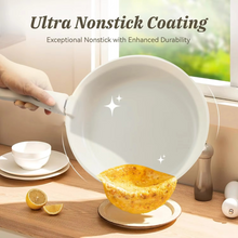 Load image into Gallery viewer, 17 Piece Nonstick Cookware Set with Detachable Handle for Induction and Gas Stovetops