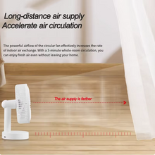 Load image into Gallery viewer, USB Desktop Oscillating Fan with Adjustable Head and Powerful Airflow