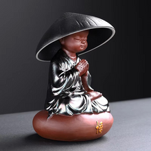 Load image into Gallery viewer, Ceramic Little Monk Tea Strainer for Tea Ceremony and Home Décor