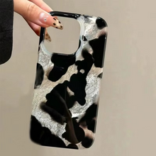 Load image into Gallery viewer, Gradient Ink Marks Laser Phone Case with Glacier Pattern Shockproof Soft Cover