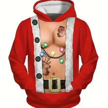 Load image into Gallery viewer, Christmas Cartoon Elk 3D Print Hoodie for Men and Women