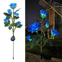 Load image into Gallery viewer, Solar Powered Rose Garden Lights for Outdoor Landscape and Patio Décor