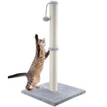Load image into Gallery viewer, Tall Sisal Cat Scratching Post with Dangling Ball for Indoor Cats and Kittens