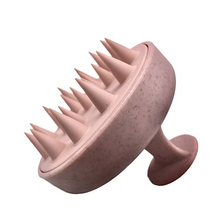 Load image into Gallery viewer, Wheat Straw Silicone Scalp Massage Shampoo Brush with Soft Silicone Bristles