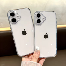 Load image into Gallery viewer, Luxury Glitter Shockproof Clear Tempered Glass Case with Lens Protection