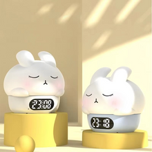 Load image into Gallery viewer, Bunny Digital Alarm Clock with Sleep Trainer and Night Light