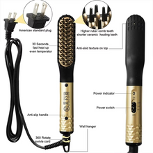Load image into Gallery viewer, Professional Mini Ceramic Beard Straightening Brush