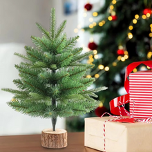Load image into Gallery viewer, Premium Realistic Mini Pine Christmas Tree with Wooden Base