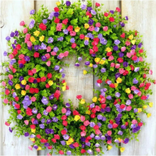 Load image into Gallery viewer, Artificial Floral Wreath for Front Door, Window, and Seasonal Home Decor