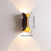 Load image into Gallery viewer, Modern Dual-Tone LED Wall Lamp – Waterproof & Minimalist for Indoors & Outdoors