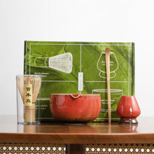 Load image into Gallery viewer, Traditional Bamboo Matcha Whisk Set with Ceramic Tea Bowl