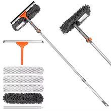 Load image into Gallery viewer, Rotatable Window Squeegee and Cleaning Kit with Extendable Pole