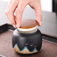 Load image into Gallery viewer, Elegant Ceramic Tea Canister Gift Set with Sealed Small Storage Jars