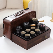 Load image into Gallery viewer, Portable Car Tea Table and Storage Tray for Outdoor and Travel Use