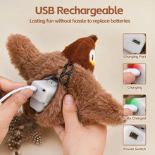 Load image into Gallery viewer, Rechargeable Chirping Bird - Interactive Cat Plush Toy with Catnip Option
