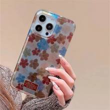 Load image into Gallery viewer, Vintage Blended Flowers Soft Phone Case with Vortex Pattern