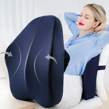 Load image into Gallery viewer, Memory Foam Orthopedic Seat Cushion with Tailbone and Lumbar Support