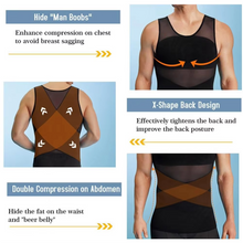Load image into Gallery viewer, Men's Compression Tank Top for Firm Core Support